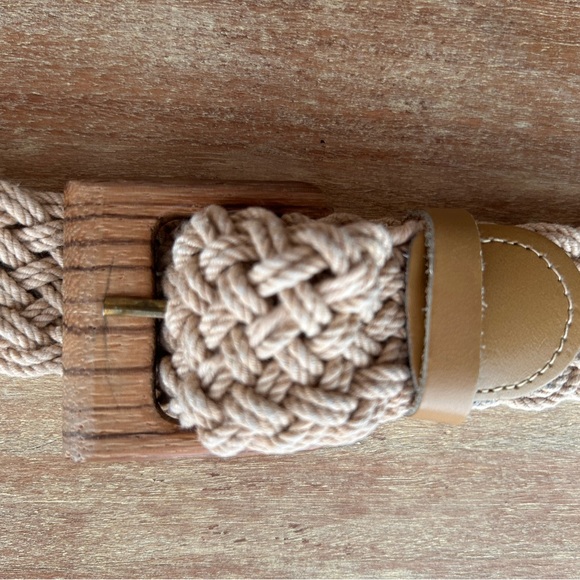 Rare Original Gap logo vintage Braided Tan Belt